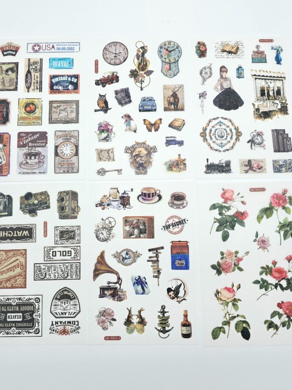 Washi Sticker Set | 6 Sheets | Planner Stickers | New